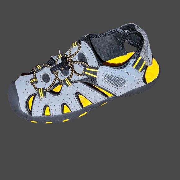 Khombu Boys Kyle 1182623 Gray Waterproof Drawstring Hiking Sandals Size 2 - Picture 2 of 8